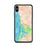 Custom iPhone XS Max Morro Bay California Map Phone Case in Watercolor