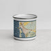 Front View Custom Morro Bay California Map Enamel Mug in Woodblock
