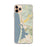 Custom iPhone 11 Pro Max Morro Bay California Map Phone Case in Woodblock