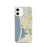 Custom iPhone 12 Morro Bay California Map Phone Case in Woodblock