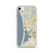 Custom iPhone SE Morro Bay California Map Phone Case in Woodblock