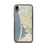 Custom iPhone XR Morro Bay California Map Phone Case in Woodblock