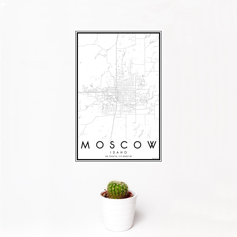 Moscow Idaho Map Print in Classic — JACE Maps
