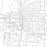Moscow Idaho Map Print in Classic Style Zoomed In Close Up Showing Details