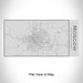 Rendered View of Moscow Idaho Map Engraving on 17oz Stainless Steel Insulated Cola Bottle
