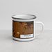 Right View Custom Moscow Idaho Map Enamel Mug in Ember
