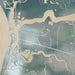 Moss Landing California Map Print in Afternoon Style Zoomed In Close Up Showing Details