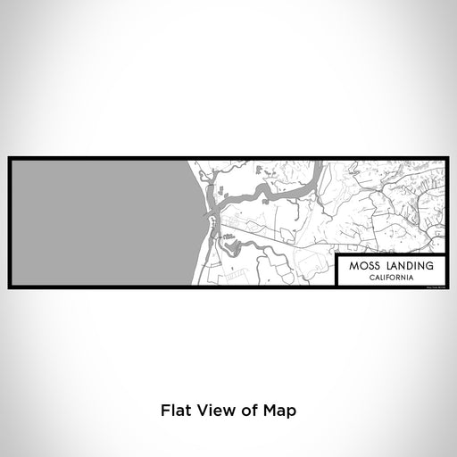 Flat View of Map Custom Moss Landing California Map Enamel Mug in Classic