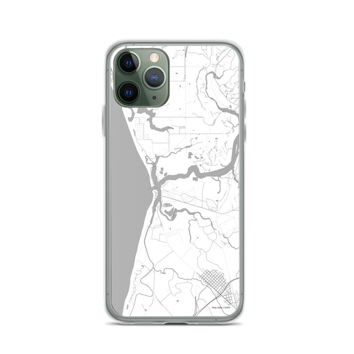 Custom iPhone 11 Pro Moss Landing California Map Phone Case in Classic