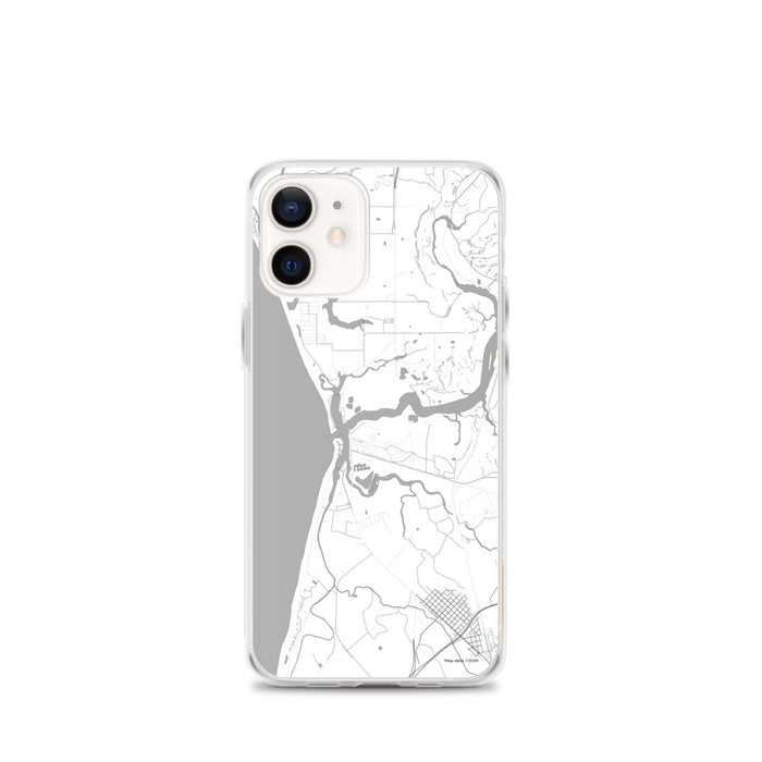 Custom iPhone 12 mini Moss Landing California Map Phone Case in Classic