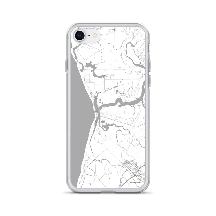 Custom iPhone SE Moss Landing California Map Phone Case in Classic