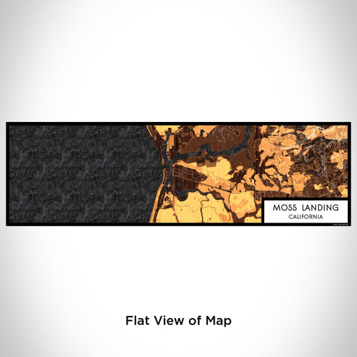 Flat View of Map Custom Moss Landing California Map Enamel Mug in Ember