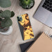 Custom Moss Landing California Map Phone Case in Ember on Table with Laptop and Plant