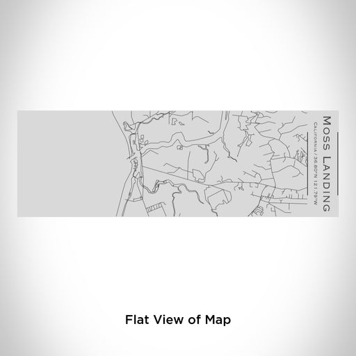 Rendered View of Moss Landing California Map Engraving on 10oz Stainless Steel Insulated Cup with Sipping Lid