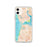 Custom iPhone 11 Moss Landing California Map Phone Case in Watercolor