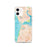 Custom iPhone 12 Moss Landing California Map Phone Case in Watercolor