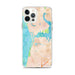 Custom iPhone 12 Pro Max Moss Landing California Map Phone Case in Watercolor