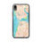 Custom iPhone XR Moss Landing California Map Phone Case in Watercolor
