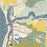 Moss Landing California Map Print in Woodblock Style Zoomed In Close Up Showing Details