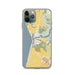 Custom iPhone 11 Pro Moss Landing California Map Phone Case in Woodblock