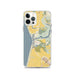 Custom iPhone 12 Pro Moss Landing California Map Phone Case in Woodblock