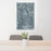 24x36 Moultrie Georgia Map Print Portrait Orientation in Afternoon Style Behind 2 Chairs Table and Potted Plant