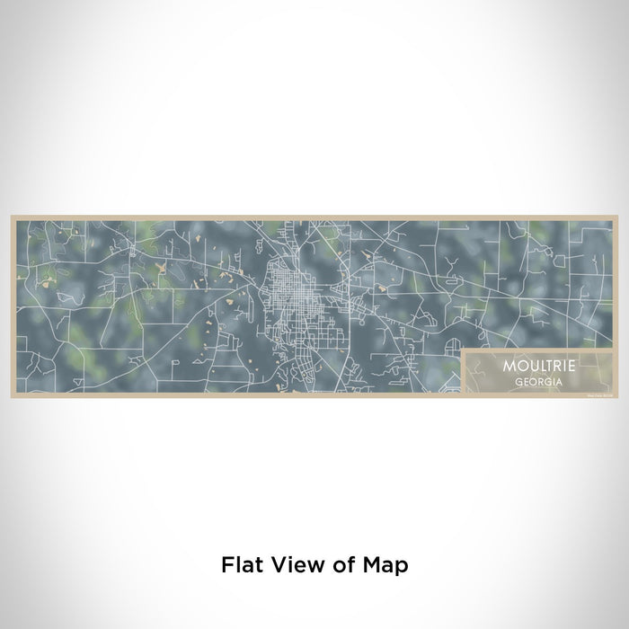 Flat View of Map Custom Moultrie Georgia Map Enamel Mug in Afternoon