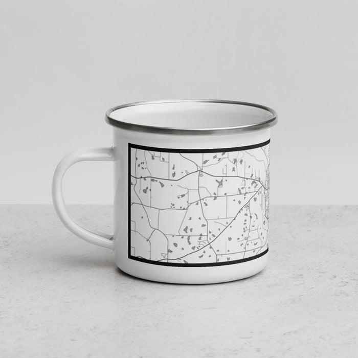 Left View Custom Moultrie Georgia Map Enamel Mug in Classic