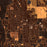 Moultrie Georgia Map Print in Ember Style Zoomed In Close Up Showing Details
