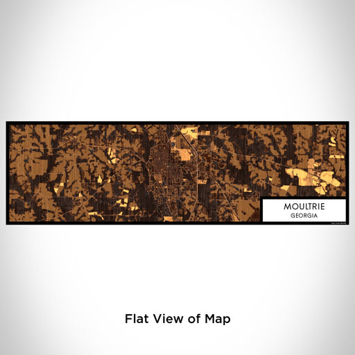 Flat View of Map Custom Moultrie Georgia Map Enamel Mug in Ember
