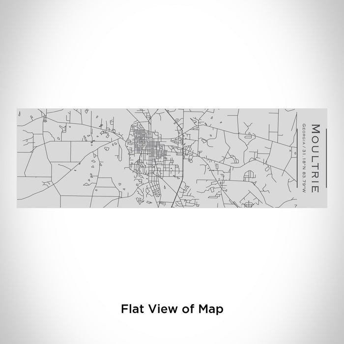 Rendered View of Moultrie Georgia Map Engraving on 10oz Stainless Steel Insulated Cup with Sipping Lid