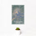 12x18 Mount Adams Washington Map Print Portrait Orientation in Afternoon Style With Small Cactus Plant in White Planter