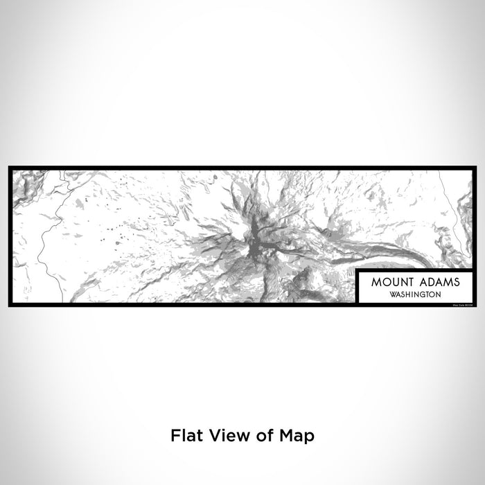 Flat View of Map Custom Mount Adams Washington Map Enamel Mug in Classic