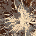 Mount Adams Washington Map Print in Ember Style Zoomed In Close Up Showing Details