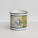 Front View Custom Mount Adams Washington Map Enamel Mug in Woodblock