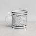 Left View Custom Mountain View California Map Enamel Mug in Classic