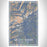 Mount Baker Washington Map Print Portrait Orientation in Afternoon Style With Shaded Background