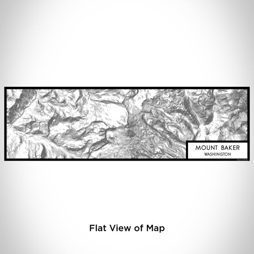 Flat View of Map Custom Mount Baker Washington Map Enamel Mug in Classic