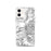 Custom Mount Baker Washington Map iPhone 12 Phone Case in Classic