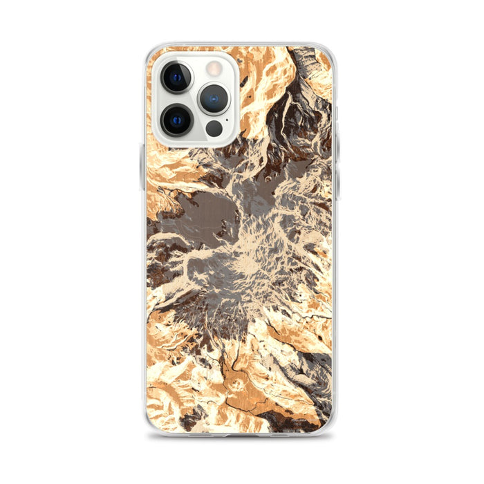 Custom Mount Baker Washington Map iPhone 12 Pro Max Phone Case in Ember