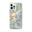 Custom Mount Baker Washington Map iPhone 12 Pro Max Phone Case in Woodblock