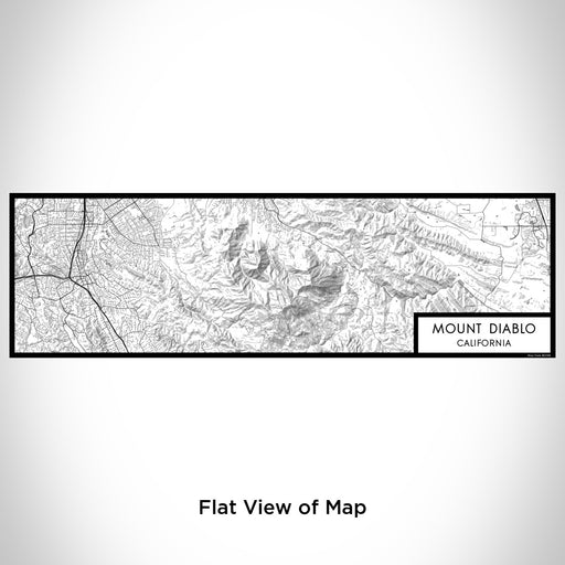 Flat View of Map Custom Mount Diablo California Map Enamel Mug in Classic