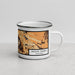 Right View Custom Mount Diablo California Map Enamel Mug in Ember