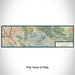 Flat View of Map Custom Mount Diablo California Map Enamel Mug in Woodblock