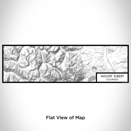 Flat View of Map Custom Mount Elbert Colorado Map Enamel Mug in Classic