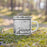 Right View Custom Mount Elbert Colorado Map Enamel Mug in Classic on Grass With Trees in Background