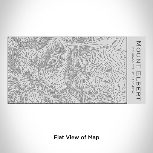 Rendered View of Mount Elbert Colorado Map Engraving on 17oz Stainless Steel Insulated Cola Bottle