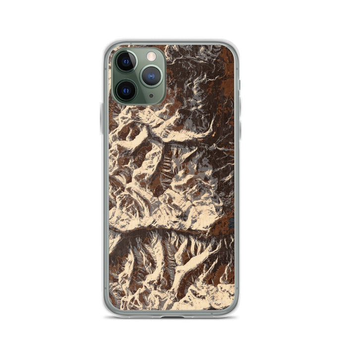 Custom Mount Elbert Colorado Map Phone Case in Ember