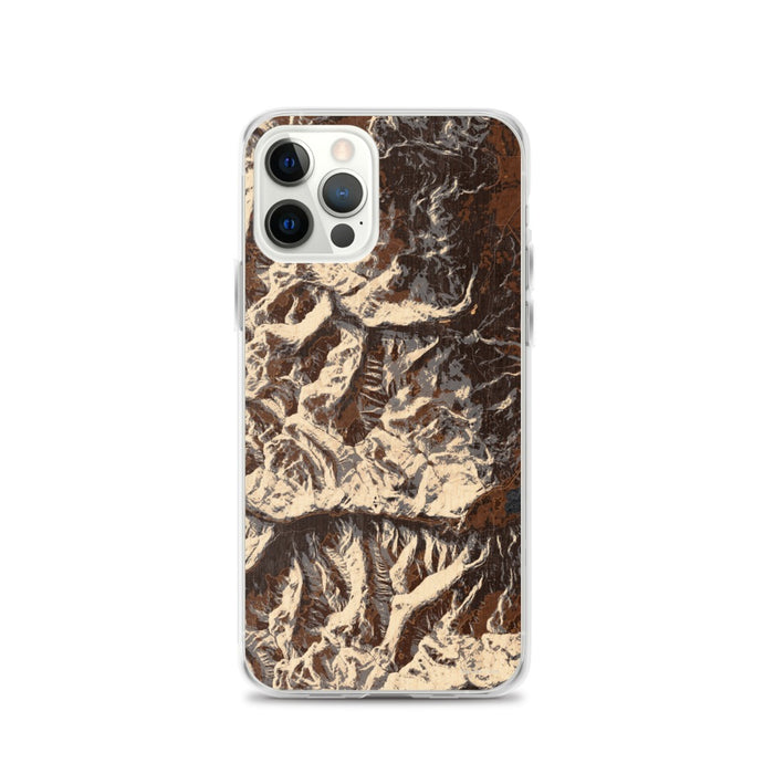 Custom Mount Elbert Colorado Map iPhone 12 Pro Phone Case in Ember