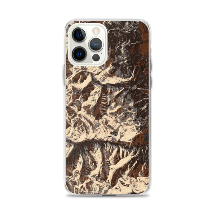 Custom Mount Elbert Colorado Map iPhone 12 Pro Max Phone Case in Ember